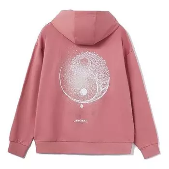Толстовка с капюшоном с рисунком скейтборда Li-Ning, розовый