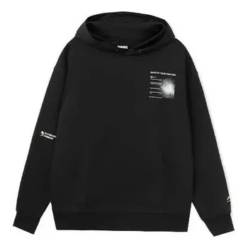 Толстовка с капюшоном с рисунком скейтборда Li-Ning, черный