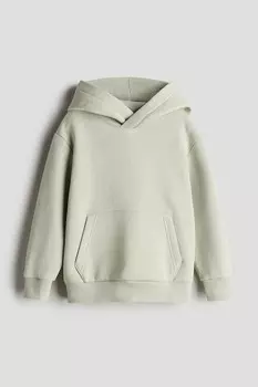 Толстовка с капюшоном с шероховатой внутренней частью H&M, зеленый