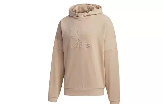 Толстовка с капюшоном с тиснением для мужчин цвета хаки Adidas Originals, хаки