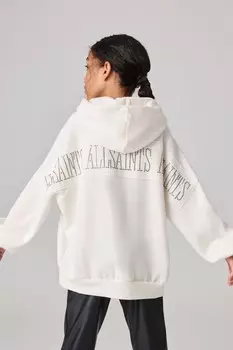 Толстовка с капюшоном с украшением в виде когтя для девочек Smallsaints, белый
