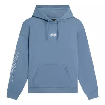 Толстовка с капюшоном с вышитым логотипом Li-Ning, синий