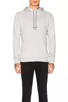 Толстовка с капюшоном Saint Laurent, серый