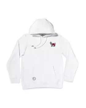 Толстовка с капюшоном «Санта» для мальчиков — Big Kid GOAT USA, белый