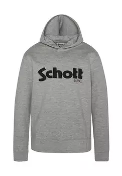 Толстовка с капюшоном Schott, серый