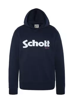 Толстовка с капюшоном Schott, синий