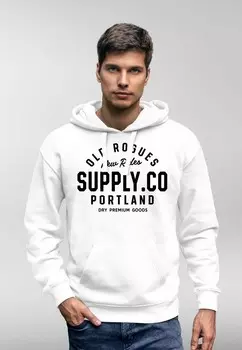 Толстовка с капюшоном SCHRIFTZUG AUFSCHRIFT SCHRIFT RETRO COLLEGE FREIZE Neverless, белый