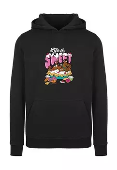 Толстовка с капюшоном SCOOBY DOO LIFE IS SWEET F4NT4STIC, черный