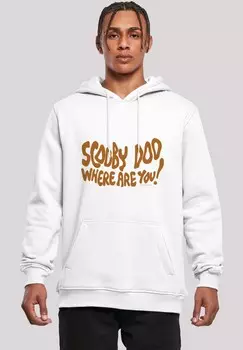 Толстовка с капюшоном SCOOBY DOO WHERE ARE YOU SPOOKY F4NT4STIC, белый