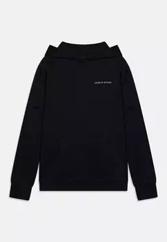 Толстовка с капюшоном SCRIPT EMBROIDERED HOODIE Lyle & Scott, темно-синий