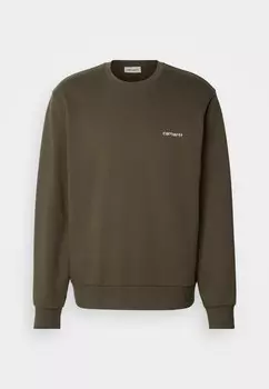 Толстовка с капюшоном SCRIPT EMBROIDERY Carhartt WIP, хаки