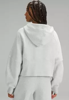 Толстовка с капюшоном SCUBA OVERSIZED HALF-ZIP lululemon, серый