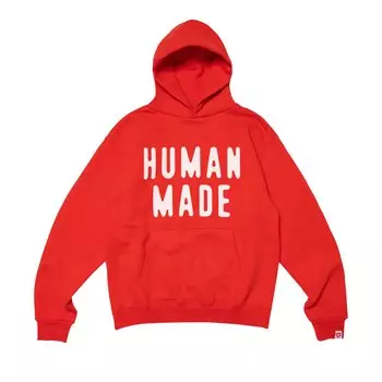 Толстовка с капюшоном, сделанная человеком, #2, красная