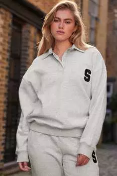 Толстовка с капюшоном Self., серый