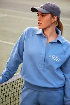 Толстовка с капюшоном Self., синий