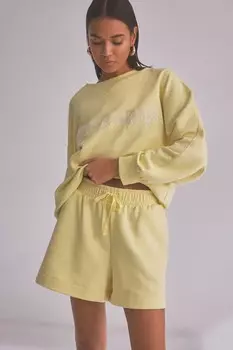 Толстовка с капюшоном Self., желтый