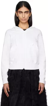 Толстовка с капюшоном «Сердце на спине» COMME des GARcONS PLAY, белый