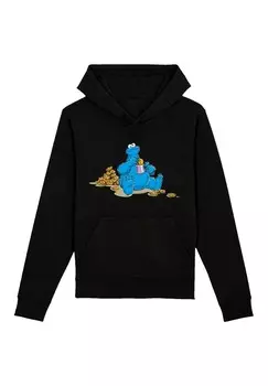 Толстовка с капюшоном SESAMSTRASSE COOKIE MONSTER F4NT4STIC, черный