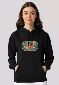 Толстовка с капюшоном SESAMSTRASSE JUNGLE LOGO F4NT4STIC, черный