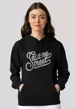 Толстовка с капюшоном SESAMSTRASSE LETTERING F4NT4STIC, черный