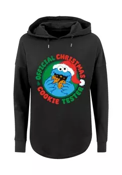 Толстовка с капюшоном SESAMSTRASSE WEIHNACHTEN KEKS TESTER F4NT4STIC, черный