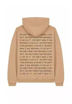 Толстовка с капюшоном SHE DIDNT KNOW IT WAS IMPOSSIBLE VINTAGE - Sweatshirt Mira Paris, бежевый