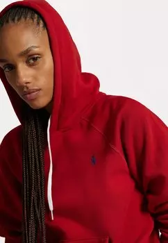 Толстовка с капюшоном SHRUNKEN FIT FLEECE HOODIE Polo Ralph Lauren, красный