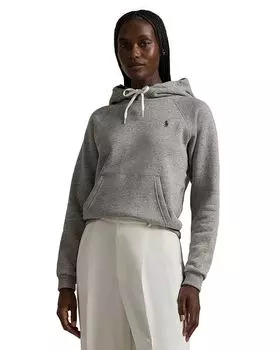 Толстовка с капюшоном Shrunken Fit из флиса Ralph Lauren, серый