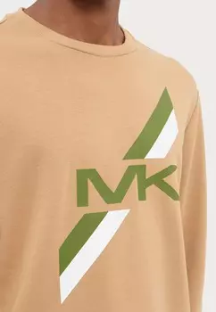 Толстовка с капюшоном SIG STRIPE CREW NECK Michael Kors, коричневый