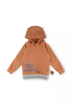 Толстовка с капюшоном sigikid, коричневый