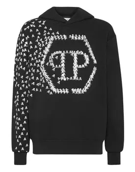 Толстовка с капюшоном Skull&Bones Philipp Plein, черный