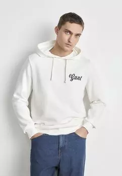 Толстовка с капюшоном SMALL GRAPHIC HOODIE GANT, яичная скорлупа
