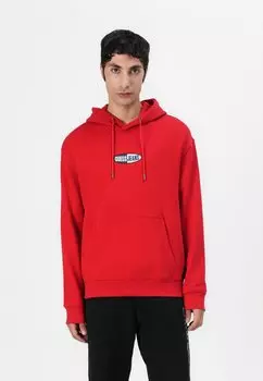 Толстовка с капюшоном SMALL LOGO HOODIE Guess Jeans, красный
