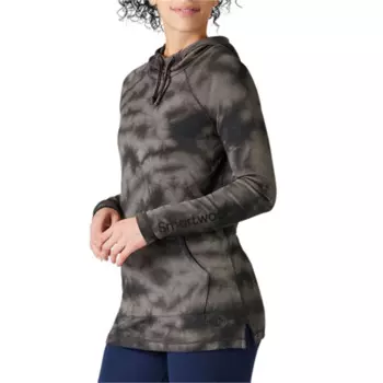 Толстовка женская Smartwool Thermal Plant-Based Dye Merino Logo, чёрный