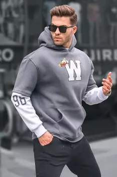 Толстовка с капюшоном Smoked Embroidery 6141 MADMEXT