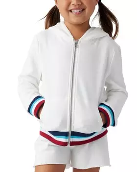 Толстовка с капюшоном Sol Angeles Sol Flag Zip, белый