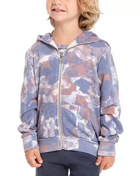 Толстовка с капюшоном Sol Angeles Watercolor Camo на молнии, цвет multi