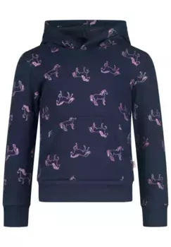 Толстовка с капюшоном "СОЛЬ И ПЕРЕЦ" "Термо" с модным принтом по всей поверхности Salt And Pepper, синий