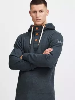 Толстовка с капюшоном Solid, синий