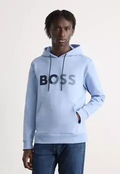Толстовка с капюшоном SOODY TAPE LOGO BOSS, синий