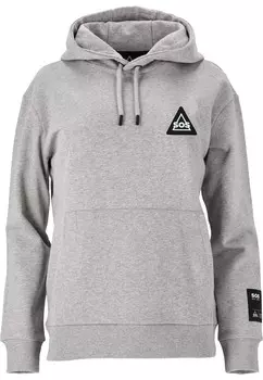 Толстовка с капюшоном SOS, серый
