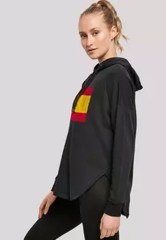 Толстовка с капюшоном SPANIEN FLAGGE DISTRESSED F4NT4STIC, черный