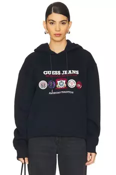 Толстовка с капюшоном spec edition Guess Jeans, цвет daring ocean