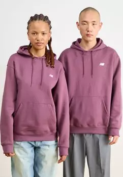 Толстовка с капюшоном SPORT ESSENTIALS HOODIE UNISEX New Balance, бордовый