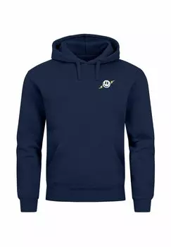 Толстовка с капюшоном SPRUCH BETTER LUCK NEXT TIME SLOGAN SCHRIFT GRAFIK RCKENAUFDRUCK FASHION STREETSTYLE Neverless, синий