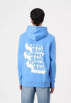 Толстовка с капюшоном STACK BACK LOGO HOODIE Tommy Jeans, светло-голубой