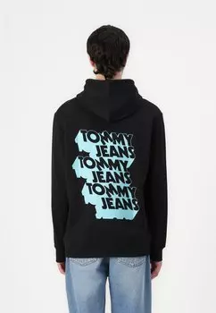 Толстовка с капюшоном STACK BACK LOGO HOODIE - Sweatshirt Tommy Jeans, черный