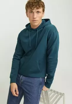 Толстовка с капюшоном STAR Jack & Jones, бирюзовый