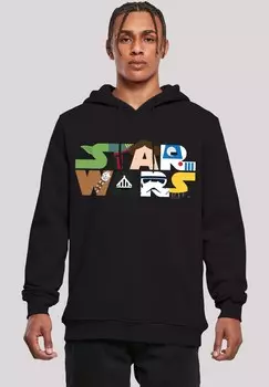 Толстовка с капюшоном STAR WARS CHARACTER LOGO F4NT4STIC, черный