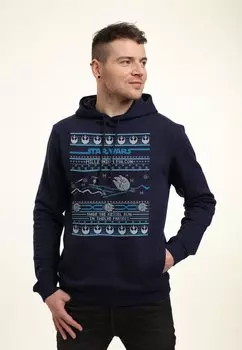 Толстовка с капюшоном STAR WARS CLASSIC ATTACK UGLY SWEATER Star Wars, темно-синий